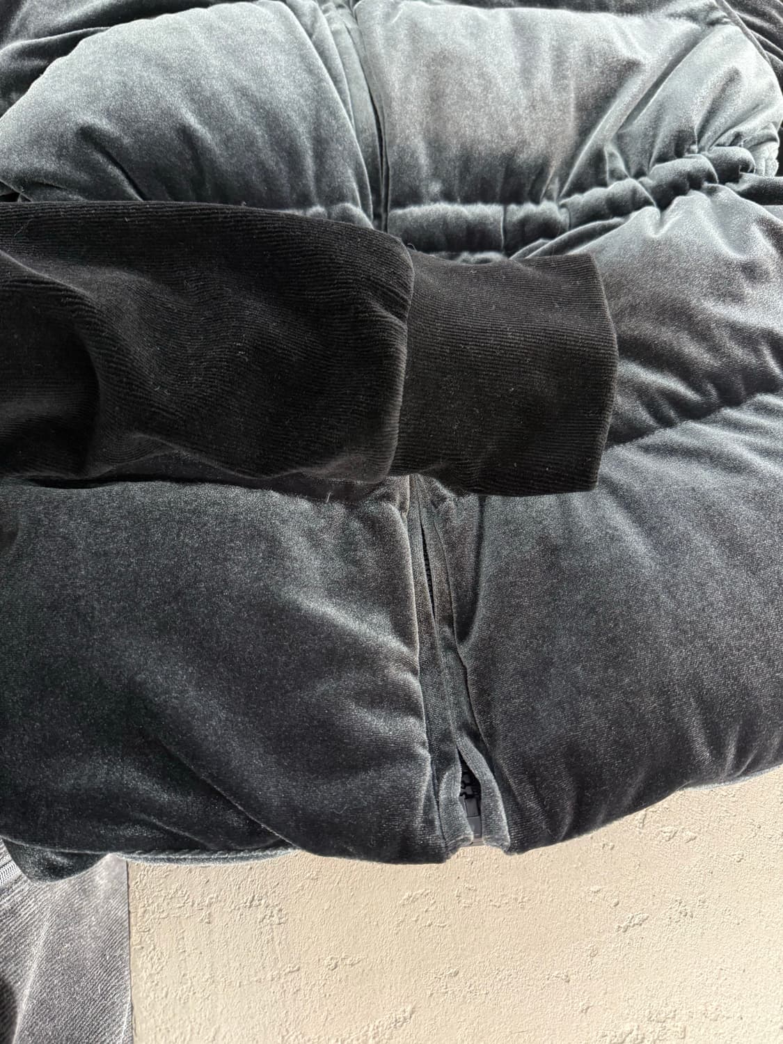 Juicy Couture 쥬시꾸뛰르 딥그린 벨벳 패딩 자켓 55 상품이미지5