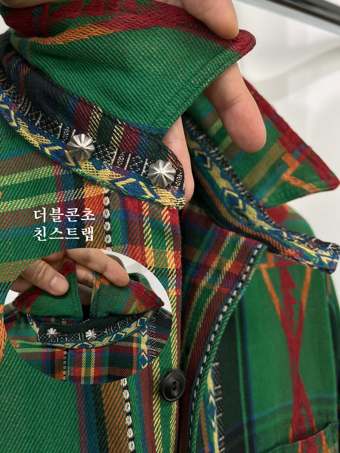 폴로 랄프로렌 더블콘초 사우스웨스턴 인디언 아즈텍 웨스텐 워크 셔츠 상품이미지6