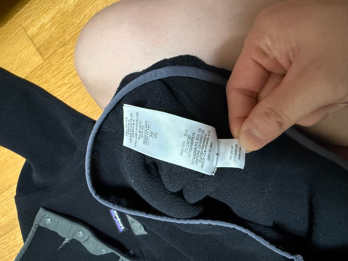 파타고니아 신칠라 우먼M 블랙 상품이미지8