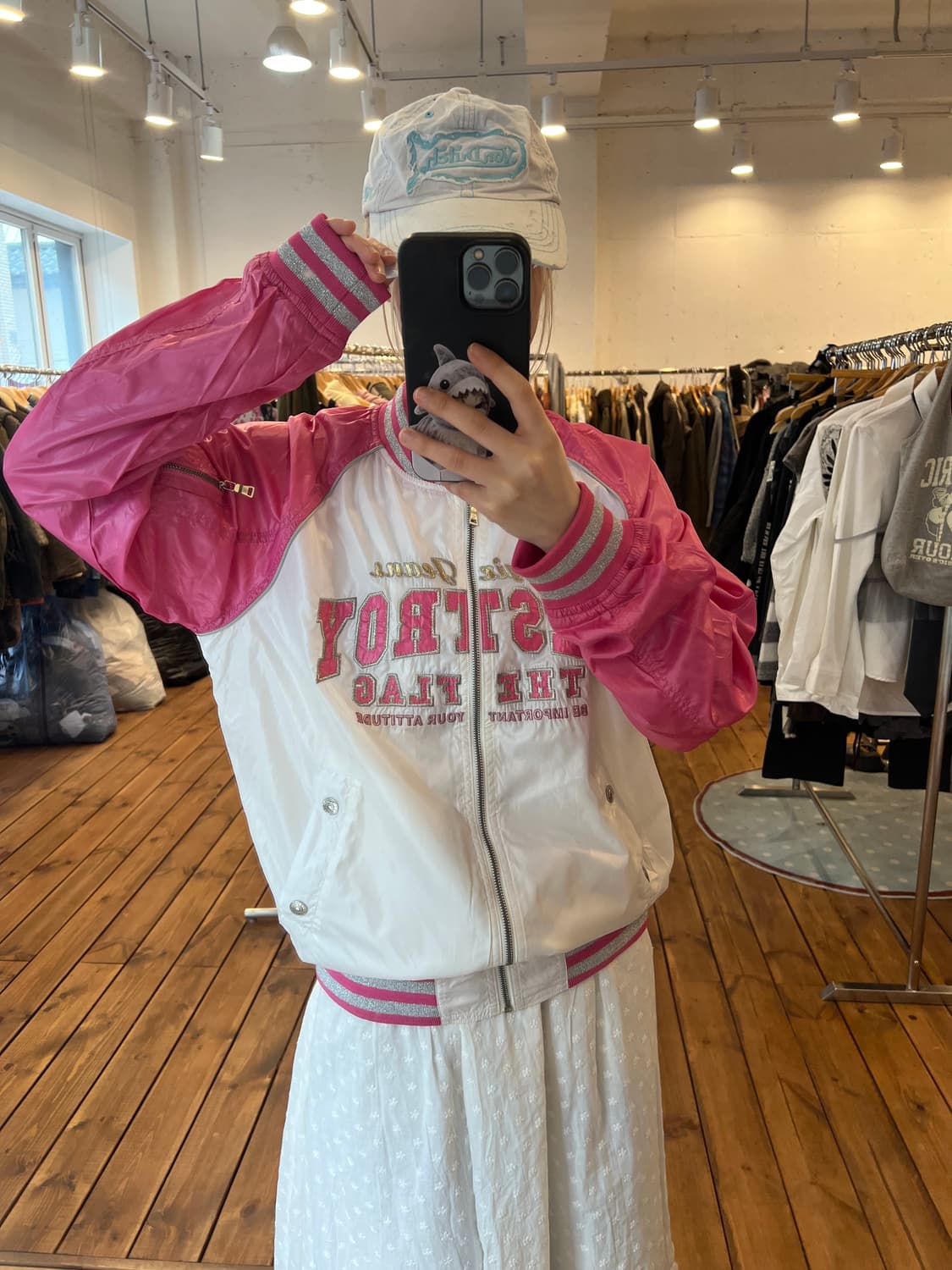 UGIZ 핑크 나일론 집업  상품이미지2