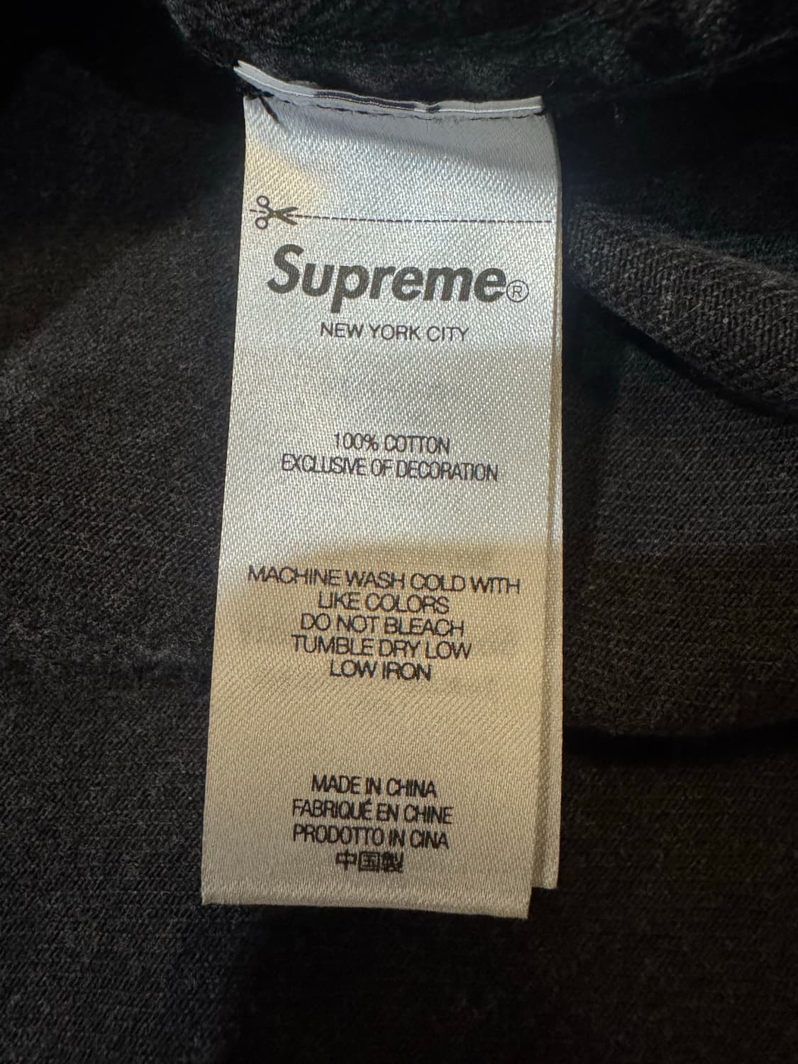 [XL] 슈프림 스몰박스 데님 셔츠 블랙 25FW 상품이미지5