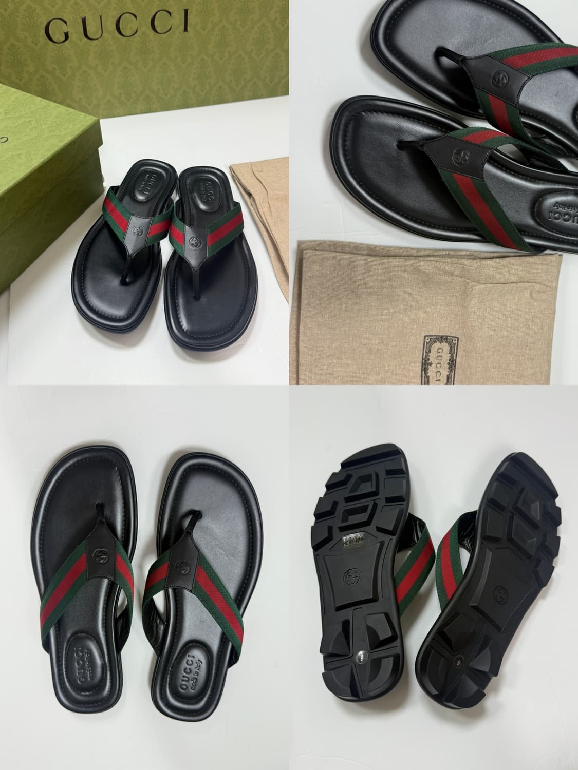 구찌 샌달 블랙 새상품 풀박스 상품이미지1