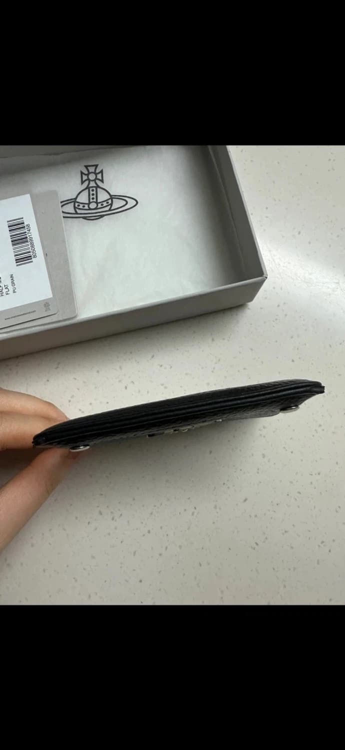 비비안 웨스트우드 하프문 카드지갑 블랙 상품이미지8