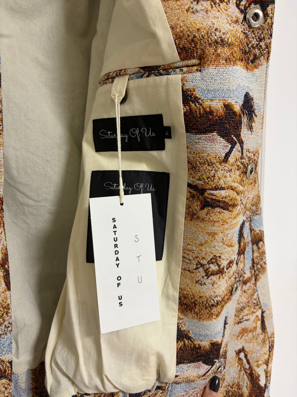 STU Western Horse Embroidery Jacquard Ja 상품이미지5