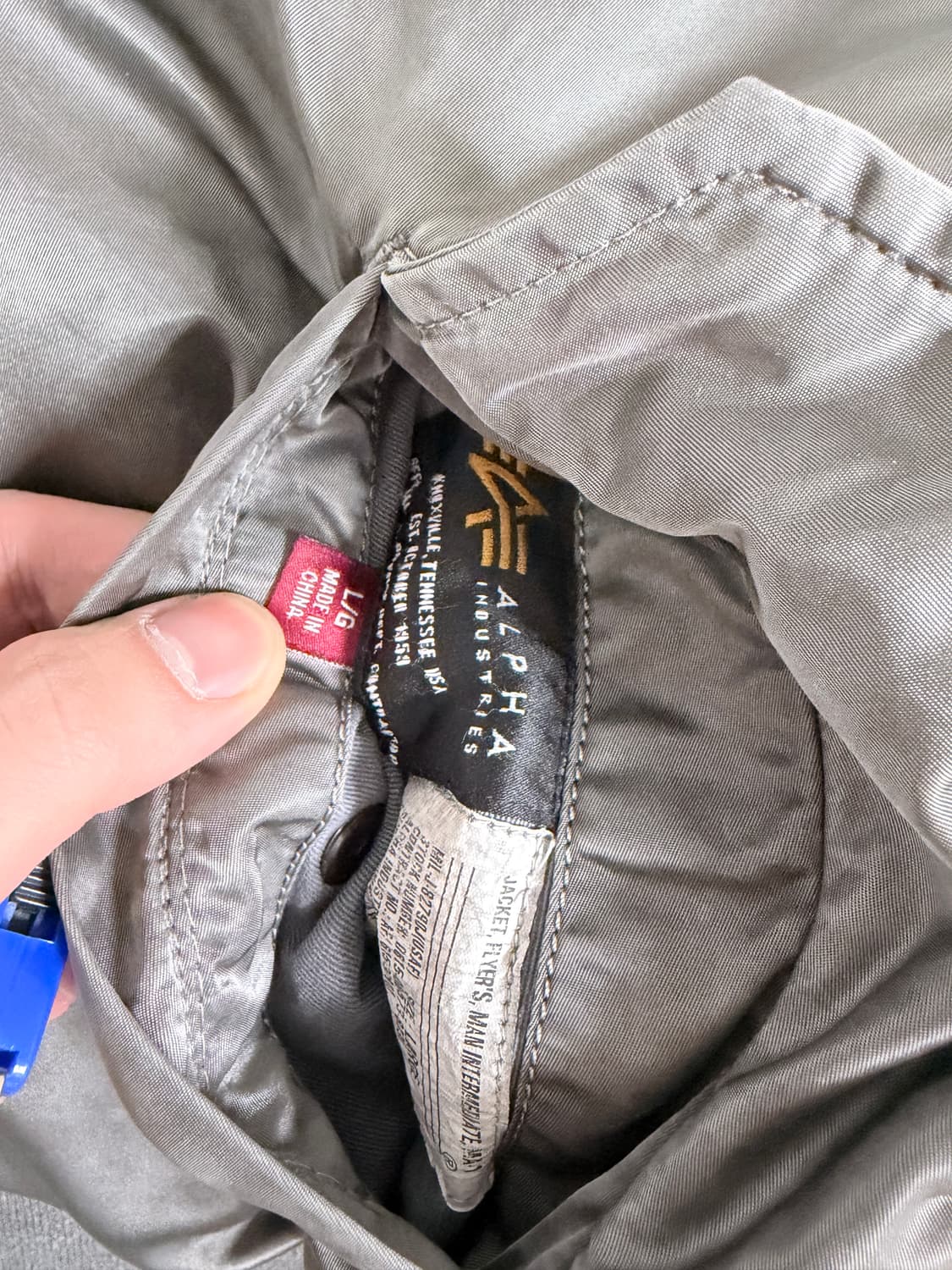 알파인더스트리 ma1 배틀워시 L사이즈 상품이미지5