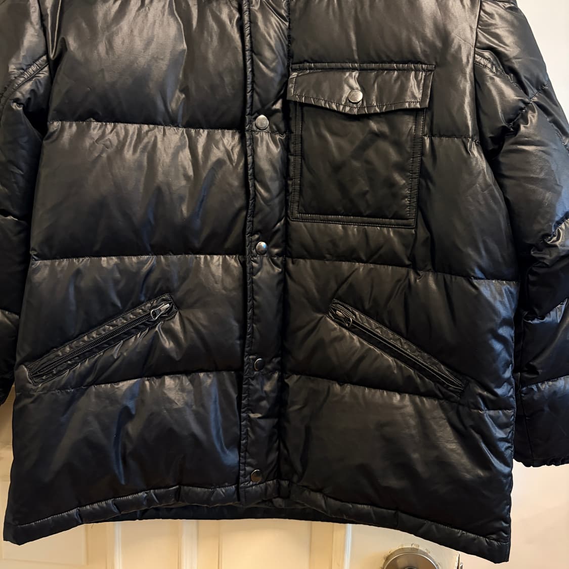 밴 유광 패딩자켓 상품이미지2