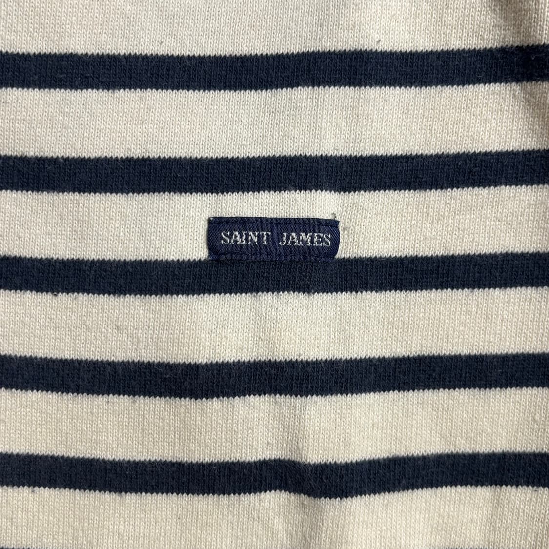 세인트제임스 X 라벤헴 엘보우 패치 스트라이프 티셔츠 상품이미지4