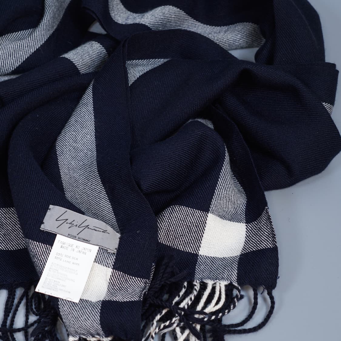 요지야마모토 뿌르 옴므 실크 머플러 상품이미지5