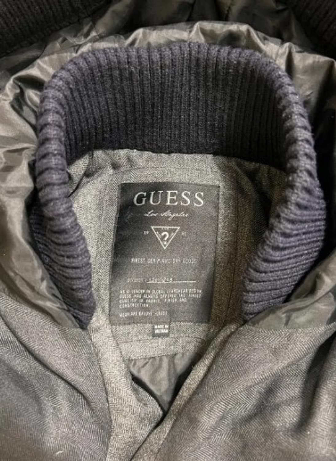 게스 남성 덕다운하프패딩점퍼 L 상품이미지4