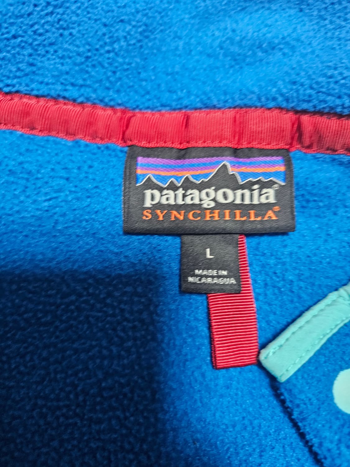 파타고니아 신칠라 블루 민트 L사이즈 상품이미지2