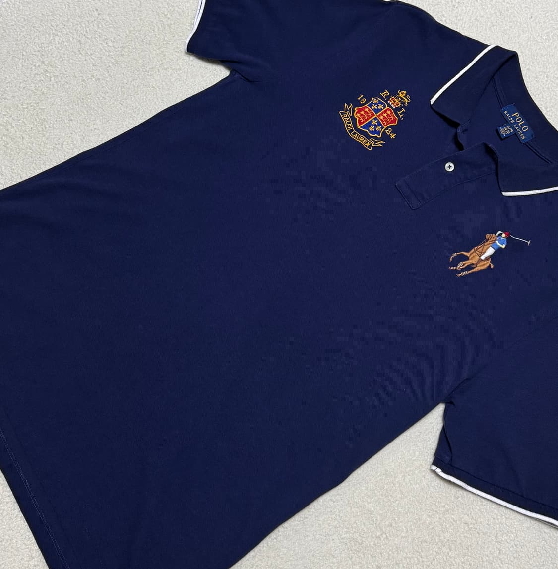 폴로 랄프로렌 빅포니 네이비 반팔 상품이미지3