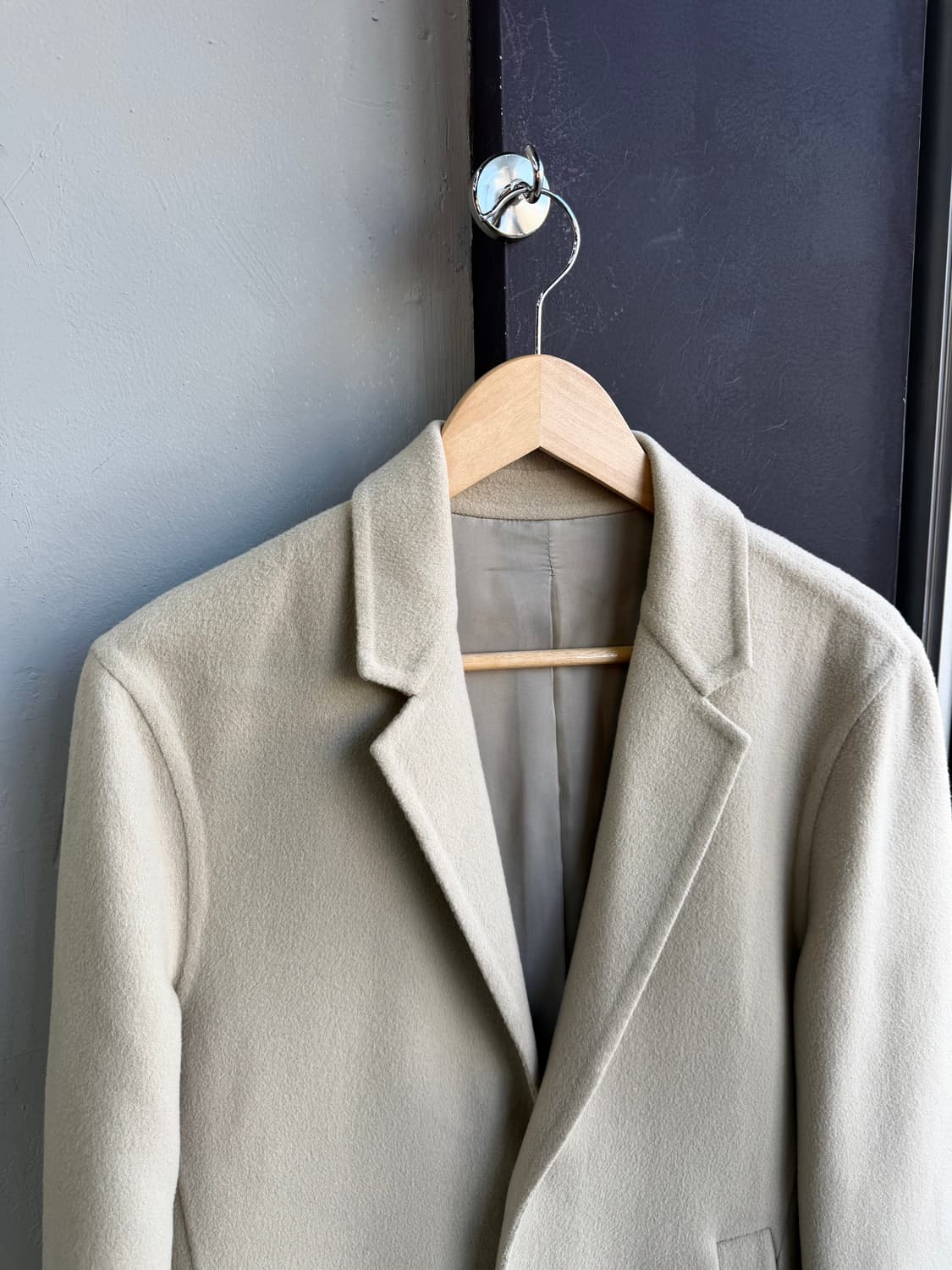 95/ 타임옴므 캐시미어 블랜딩 투버튼 코트 상품이미지3