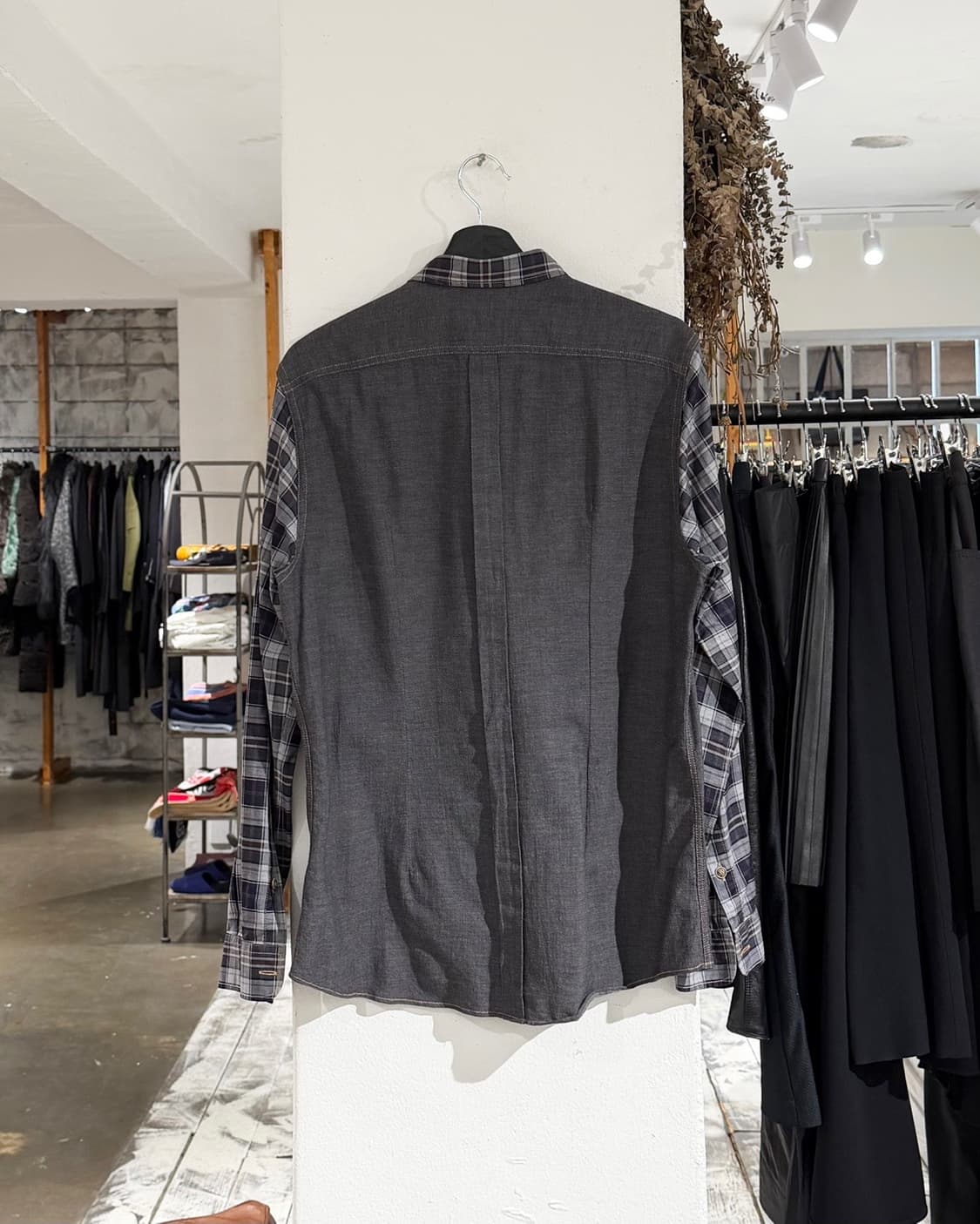 돌체앤가바나 그레이 체크 코튼 셔츠 상품이미지6