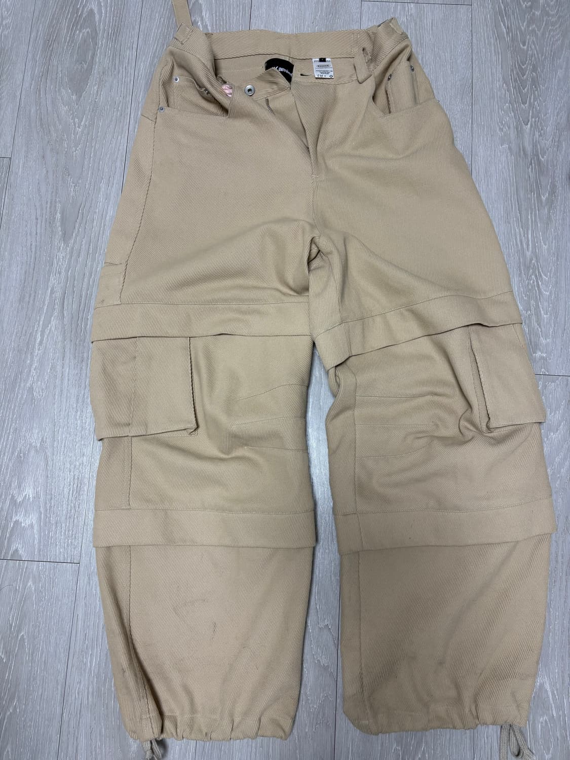 카미엔 타이탄 배기 펜츠 베이지 상품이미지2