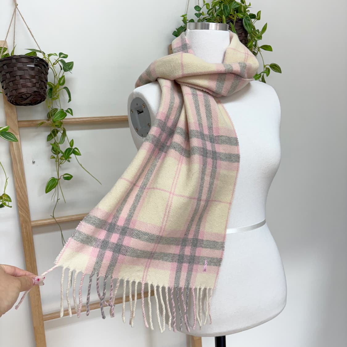 Eastboy 이스트보이/ 베이지핑크머플러 라떼갸루머플러 갸루머플러 상품이미지2