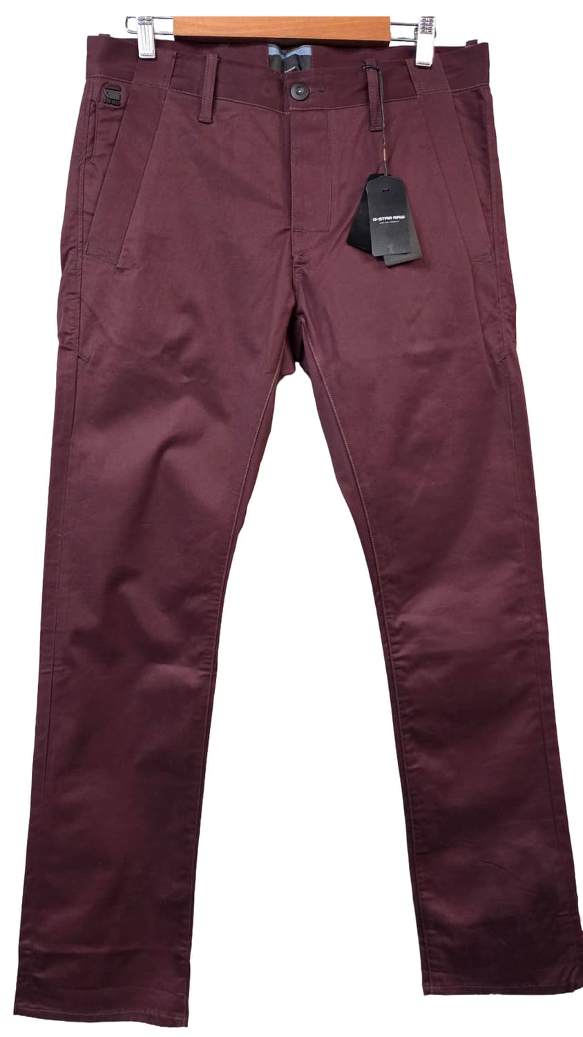 G-STAR RAW 버건디 컬러 슬림 바지(W33/L32) 상품이미지1