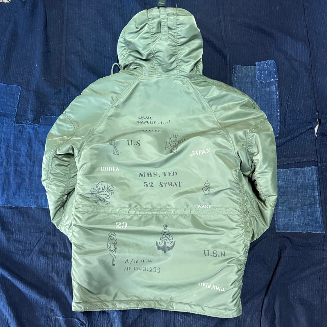 Flash Report 스텐실 시니어코드 N-3B 파카 XL 상품이미지6