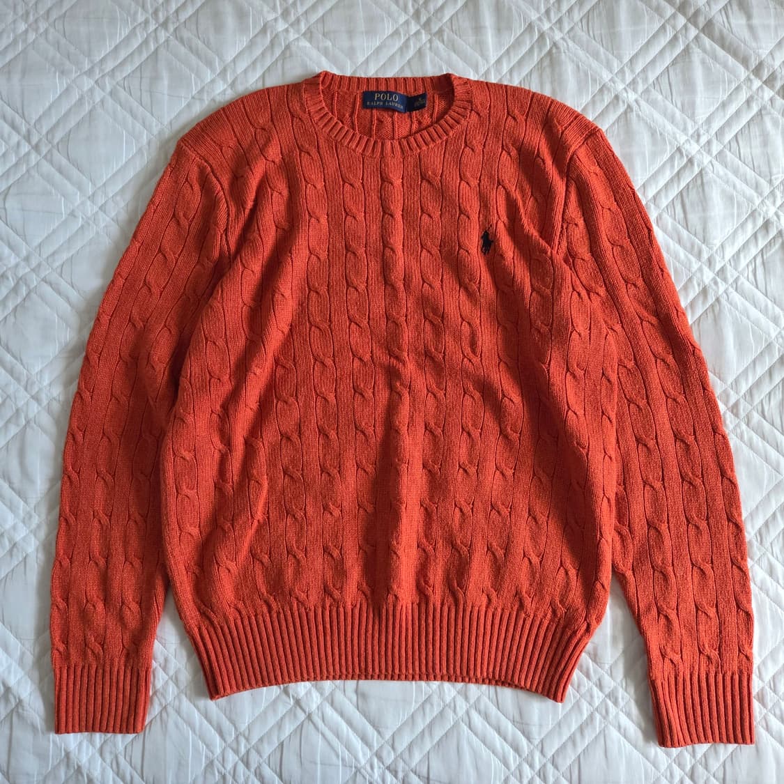 POLO RALPH LAUREN SILK 100% Cable Knit 상품이미지2