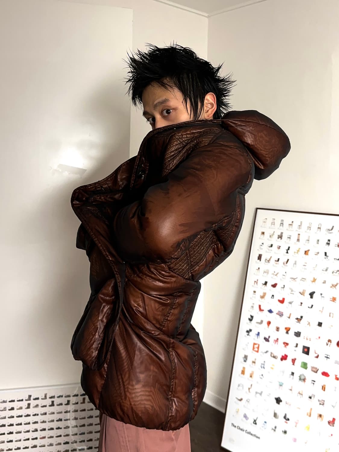 볼류밍 & 페이드 롱 푸퍼 자켓 상품이미지1