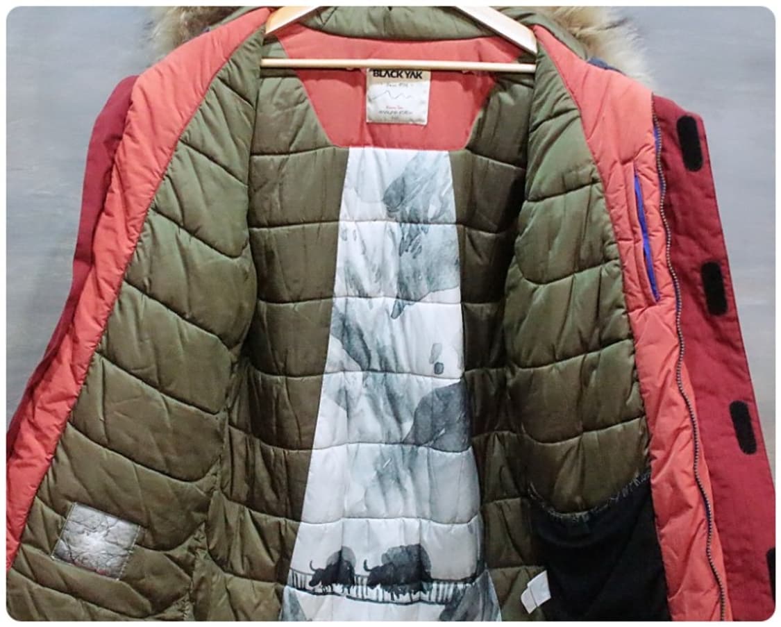 블랙야크 라쿤 퍼 야상 패딩 점퍼 100 상품이미지8