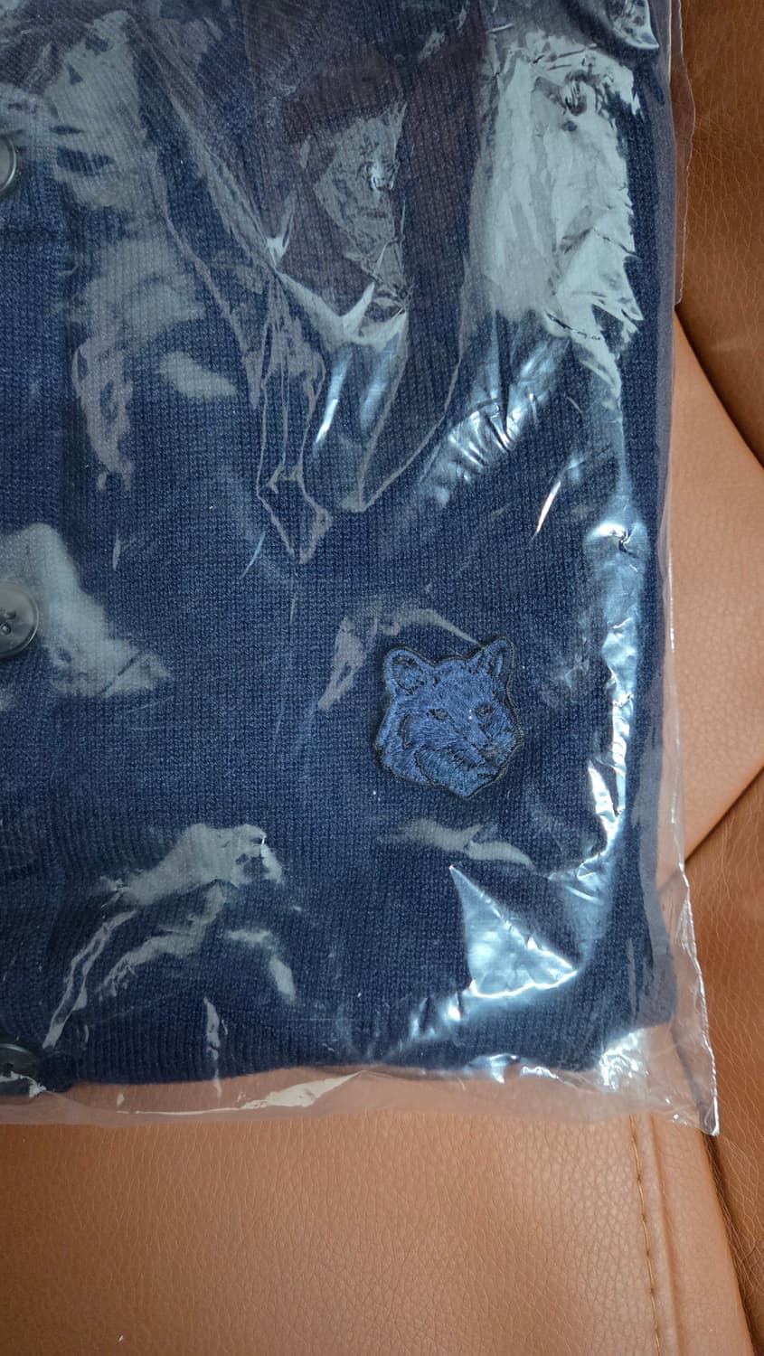 메총키츠네 여성 울 가디건XL 네이비[새상품/정품] 상품이미지2