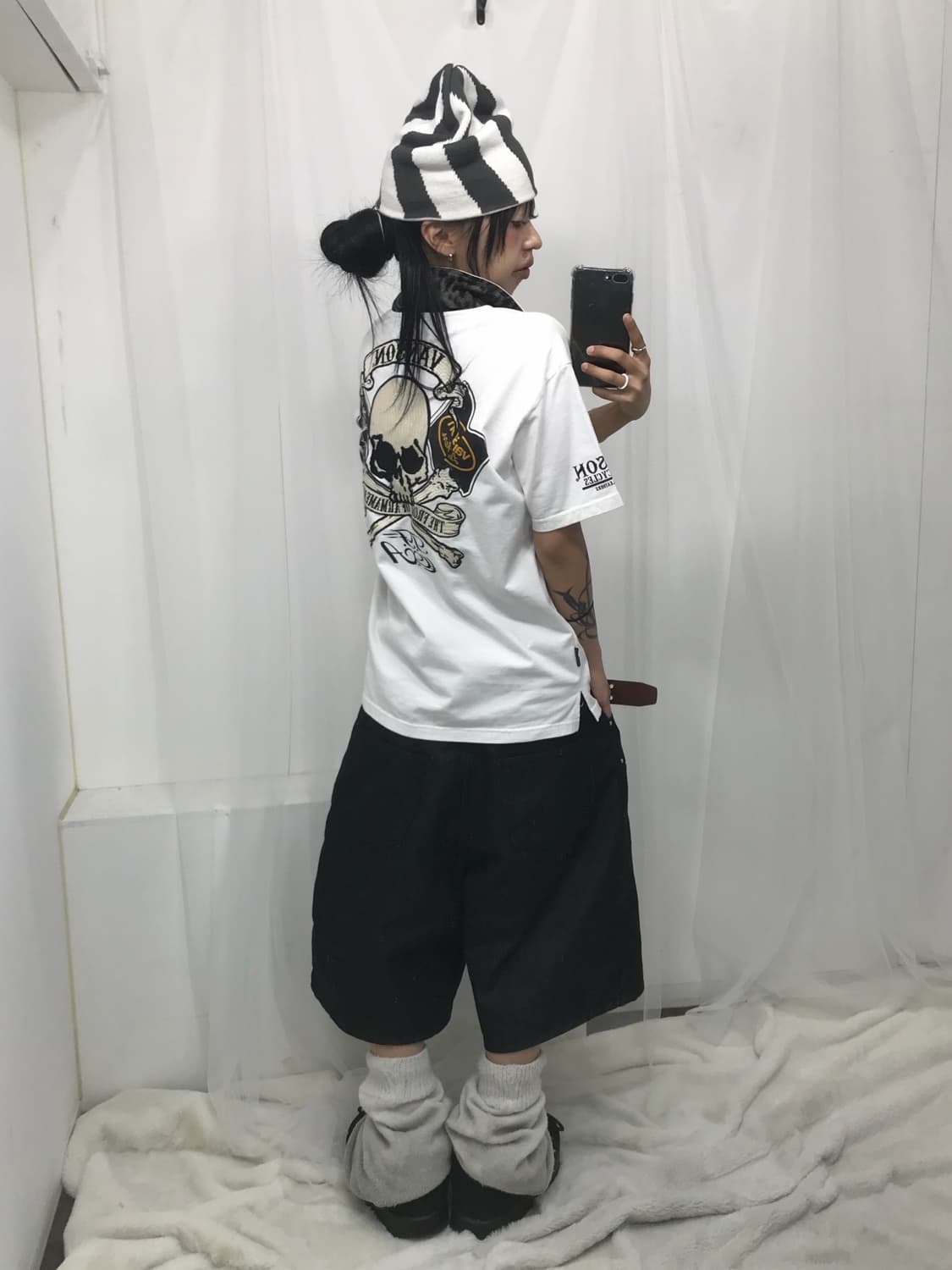 ☠️ 밴슨 스컬 자수패치 피케 반팔 티셔츠 ☠️ 상품이미지6