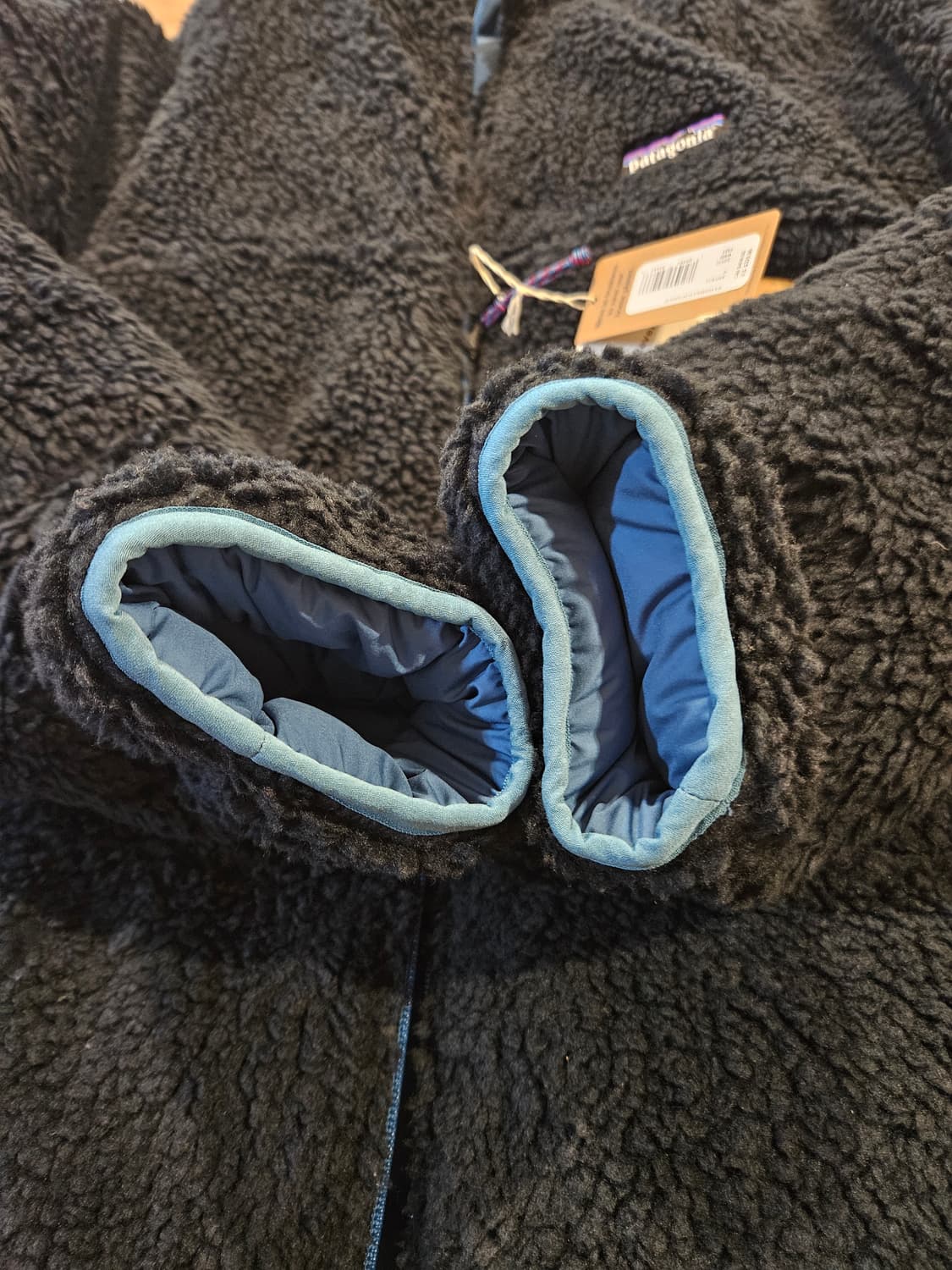 새상품 파타고니아 사일런트 리버시블 양면 양털 다운 패딩 블랙/블루 상품이미지3