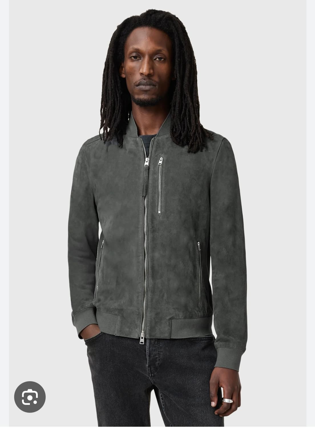 (22년) 올세인츠 캠블 스웨이드 봄버자켓 염소가죽 XXL  상품이미지10