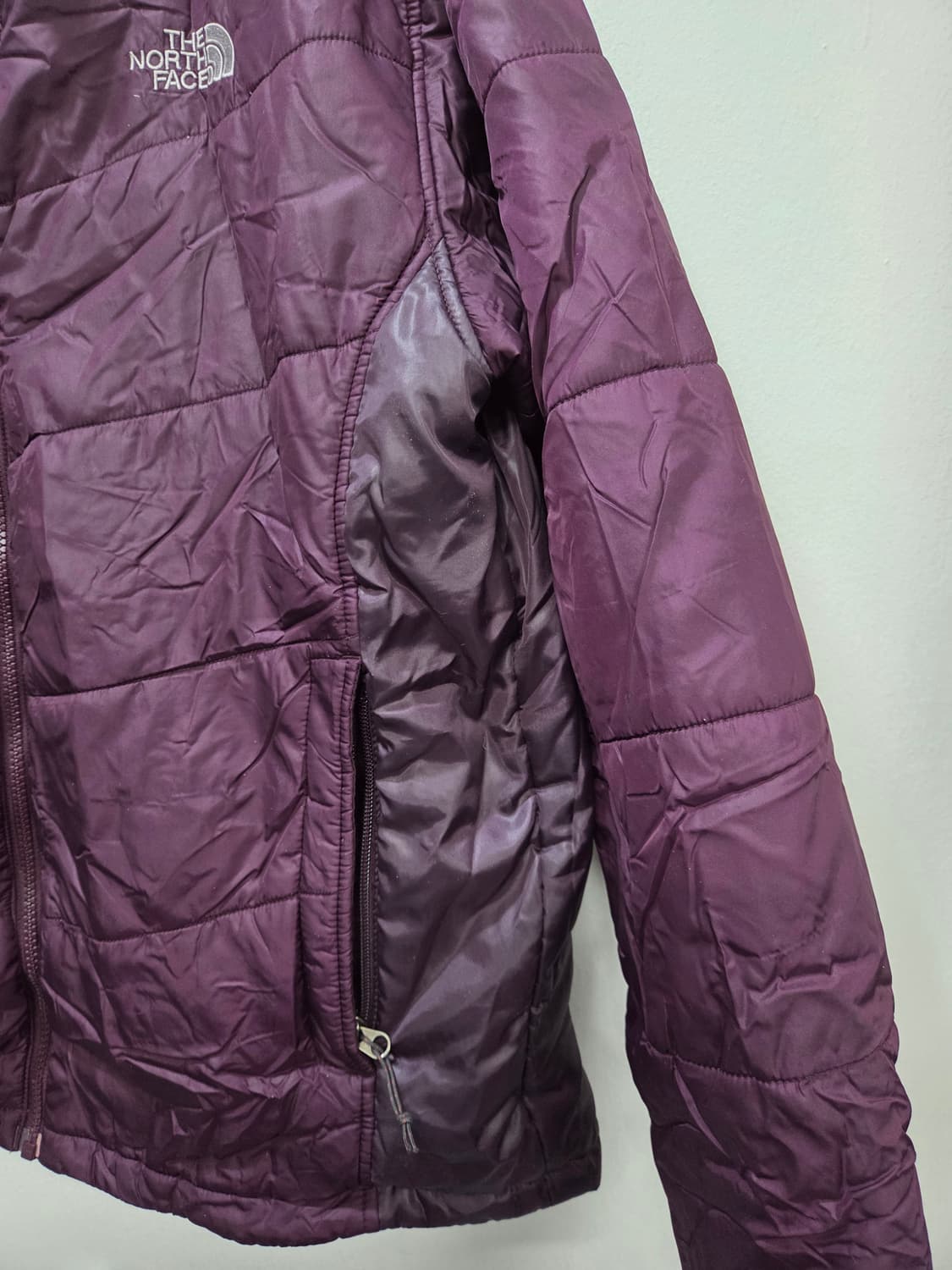 노스페이스 퍼플 패딩 점퍼 내피 겸용 105 상품이미지3