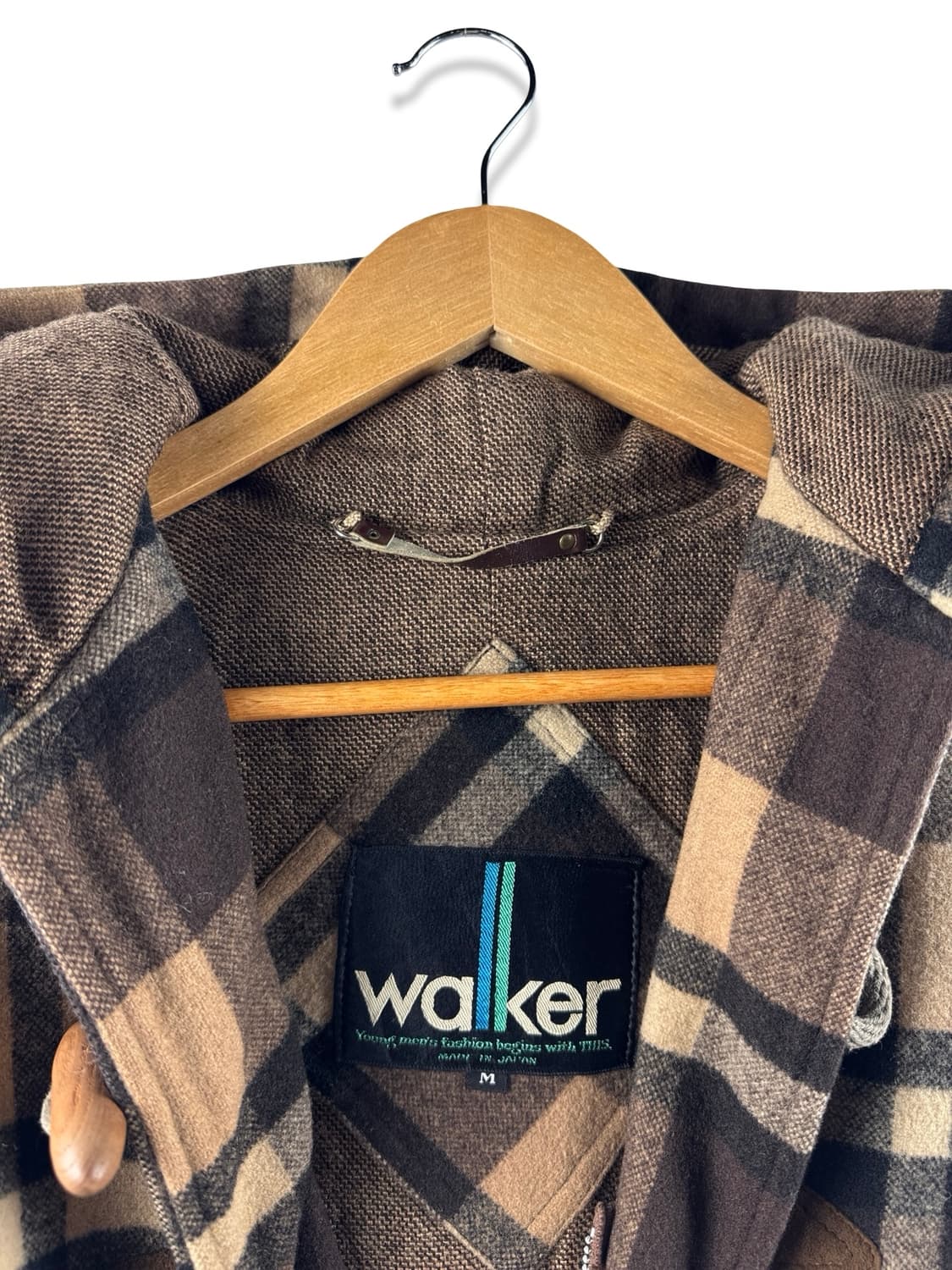 JPN 브라운 체크 떡볶이 코트 MADE IN JAPAN1937 상품이미지3