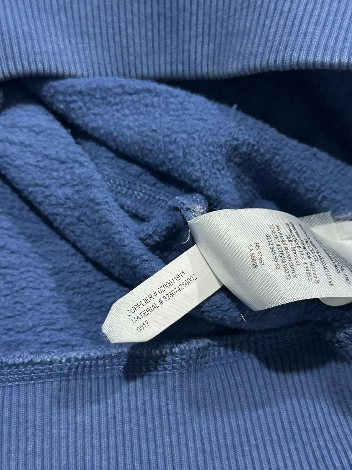 폴로 랄프로렌 자수 로고 블루 맨투맨 상품이미지4