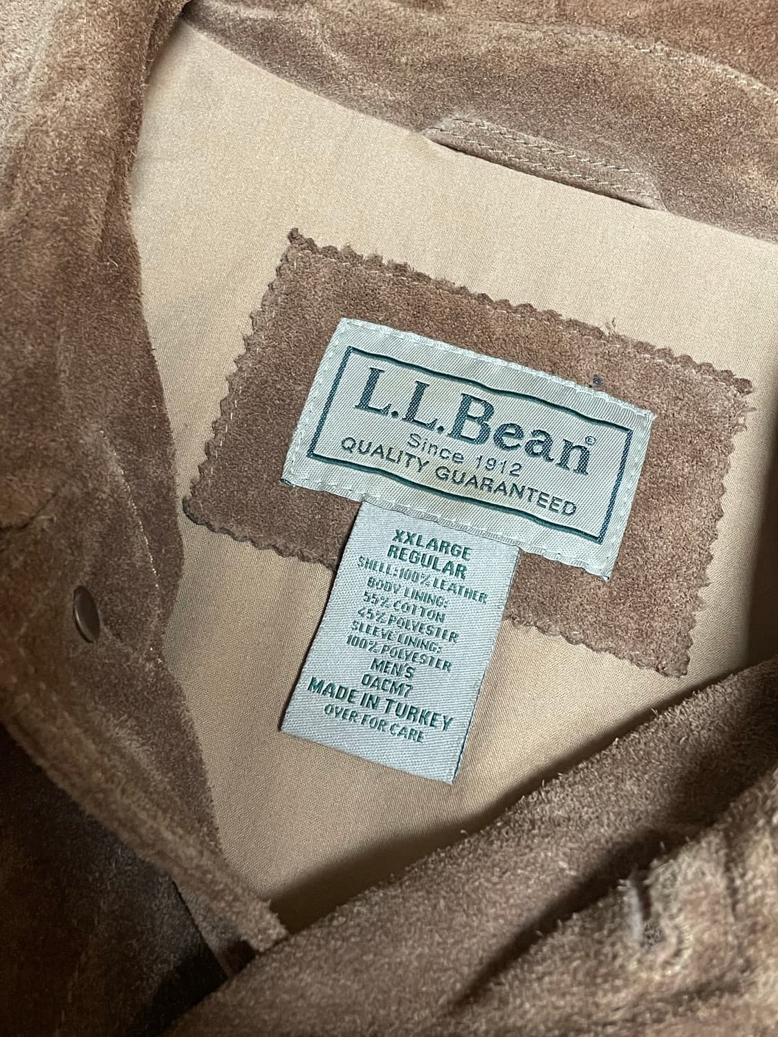 L.L.Bean suede Leather Trucker  xxl 상품이미지3