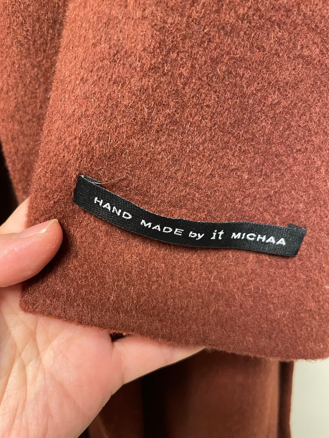 잇미샤 브릭컬러 카멜울블랜딩 롱코트 상품이미지7