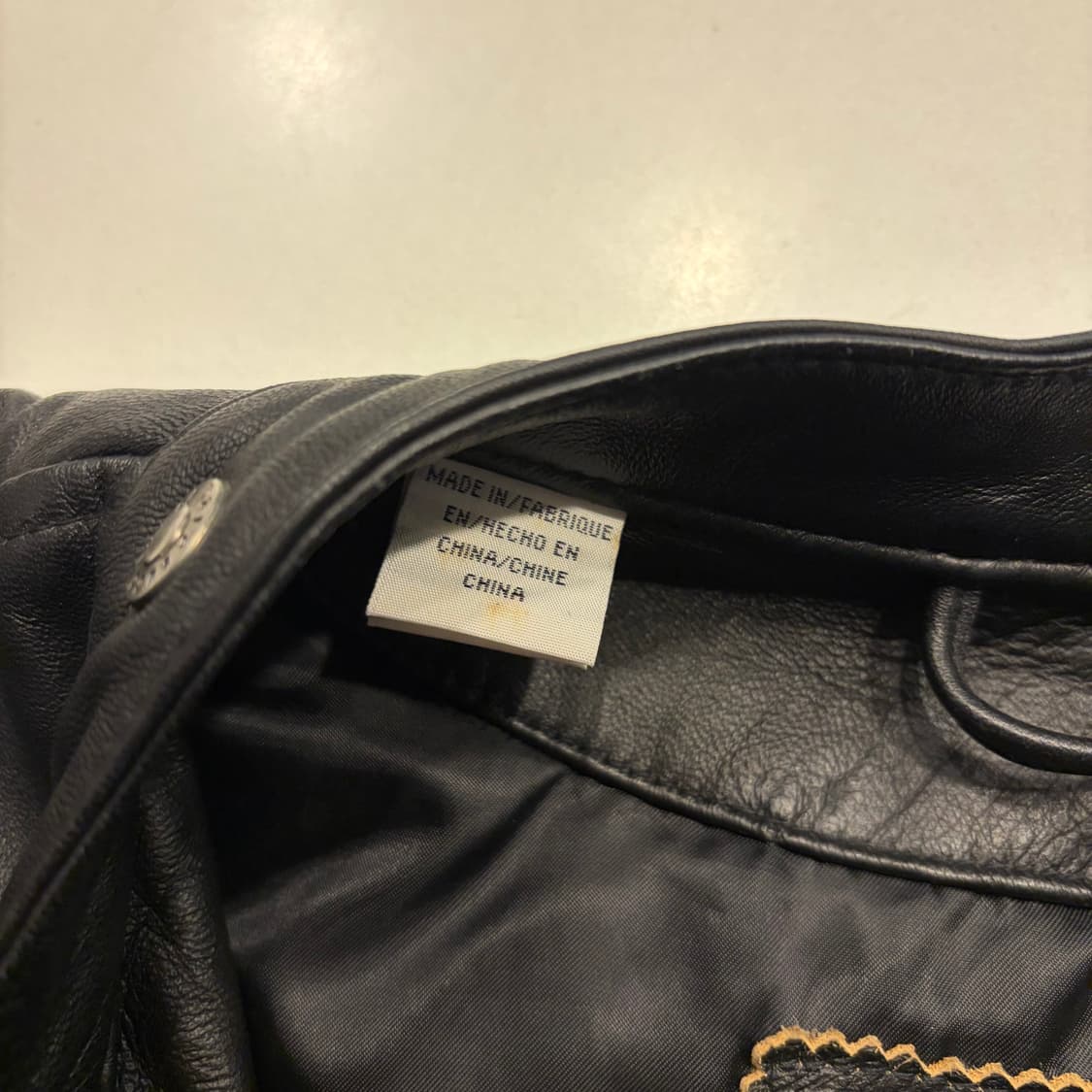 [XL] PARASUCO 파라수코 블랙 가죽 라이더 레더 자켓 C992 상품이미지7