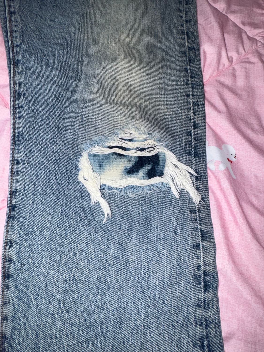 리바이스 501 디스트로이드 데님 팬츠 상품이미지4