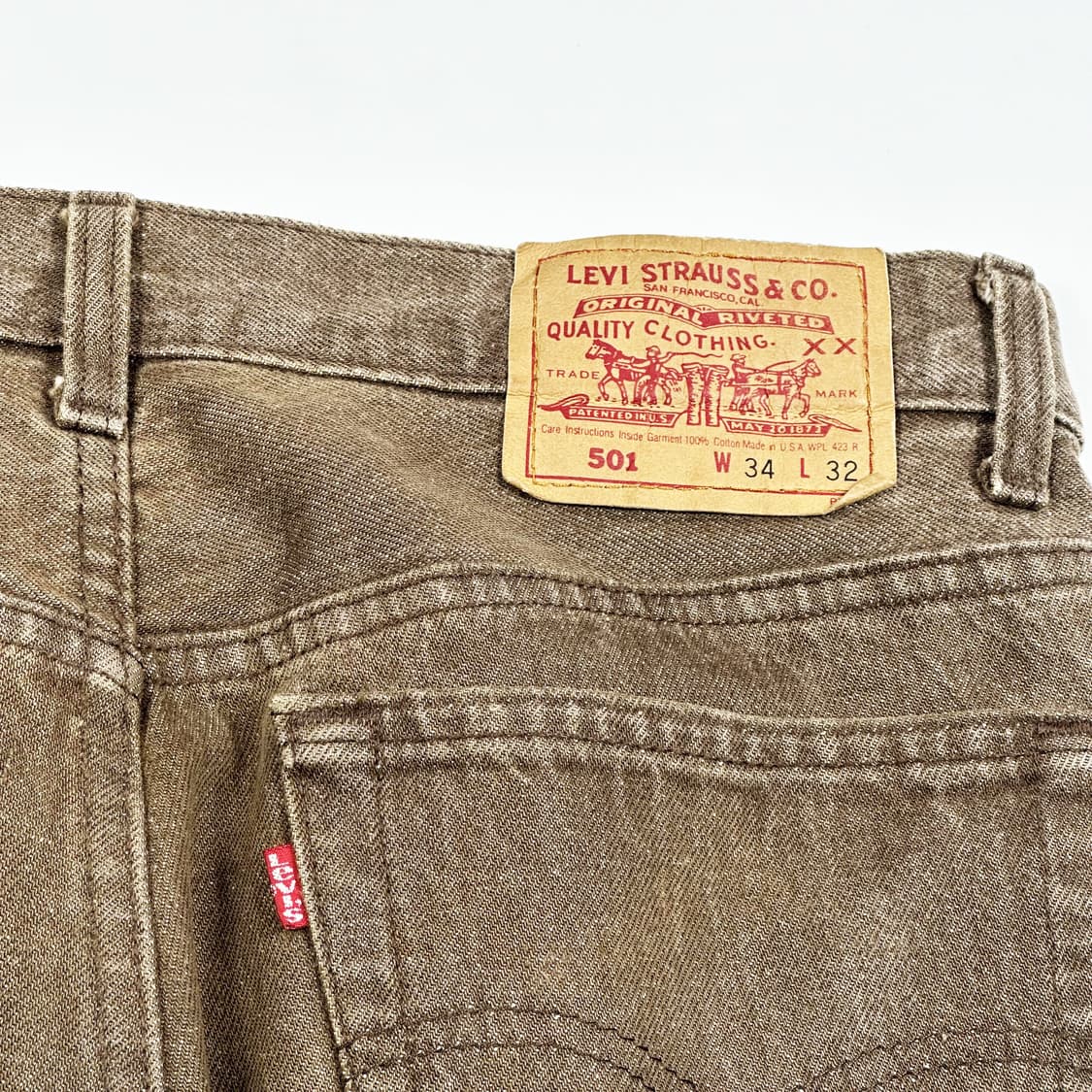 리바이스 501 USA 리메이크 페인팅 데님 팬츠 (34인치) 상품이미지6