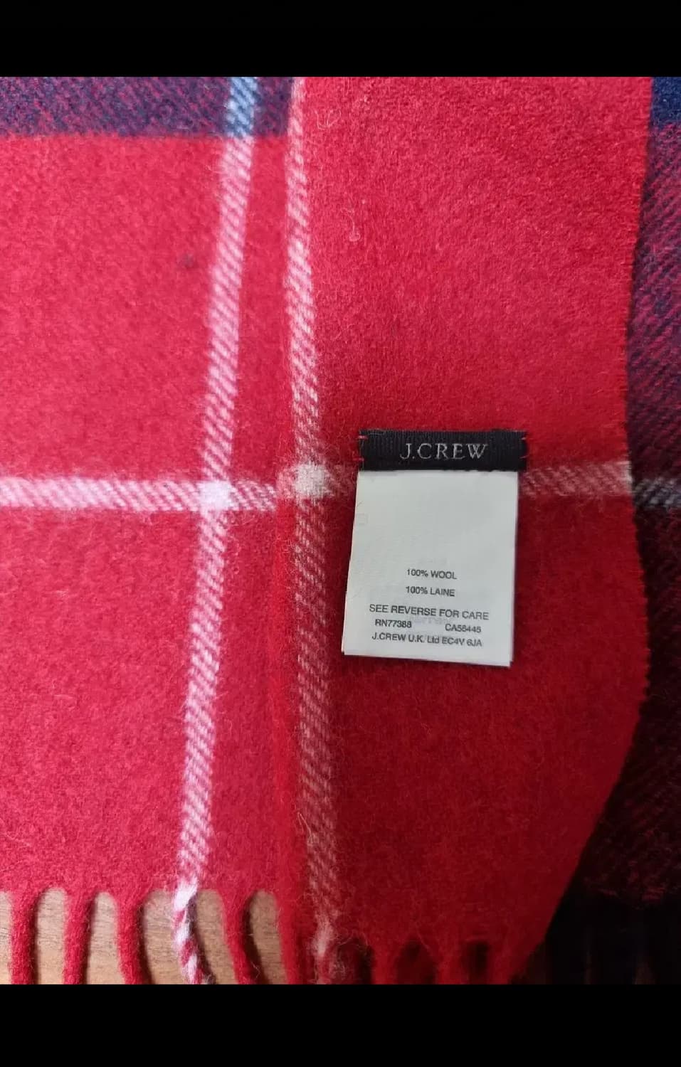 제이크루 jcrew 타탄 체크 울 머플러 목도리 상품이미지3