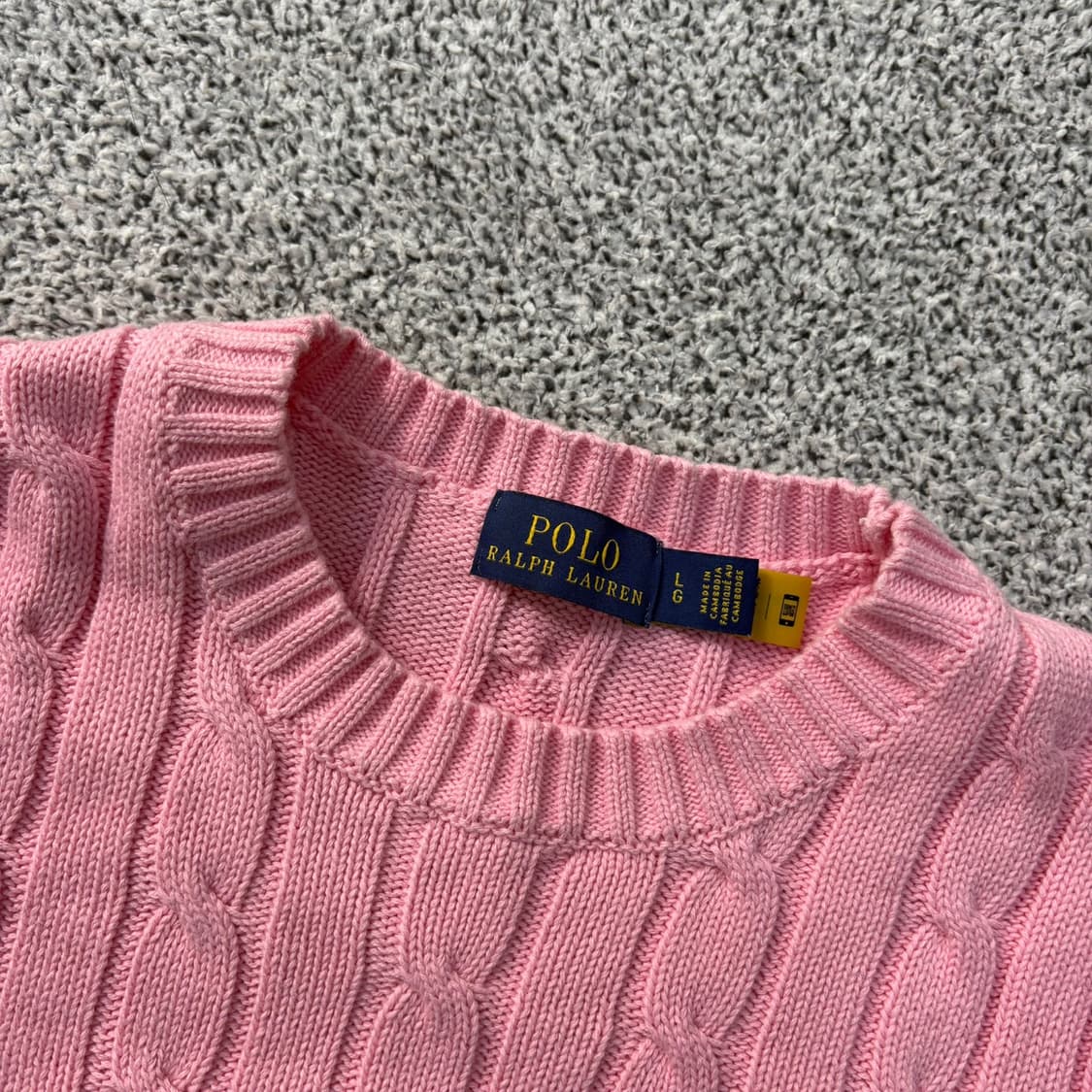 LG 폴로 여성 케이블 니트 반팔 0325J 상품이미지2