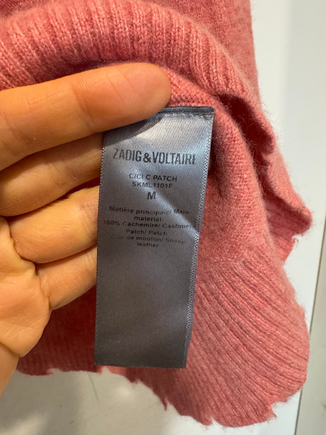 쟈딕앤볼테르 cici c patch 캐시미어100 니트 상품이미지4