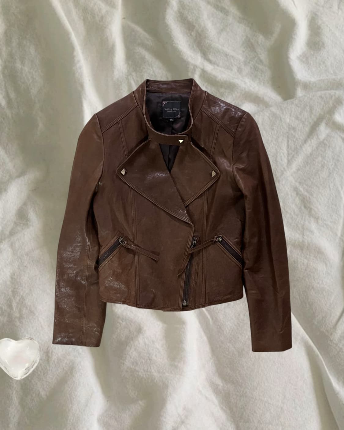 Leather . 스터드 램스킨 자켓 상품이미지2