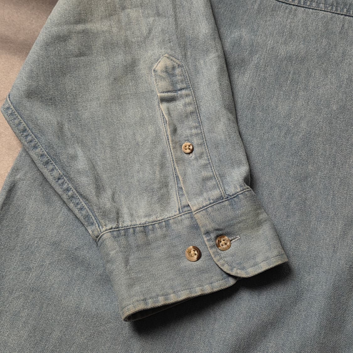 VANTAGE 빈티지 버튼다운칼라 데님 셔츠 A00647 상품이미지6