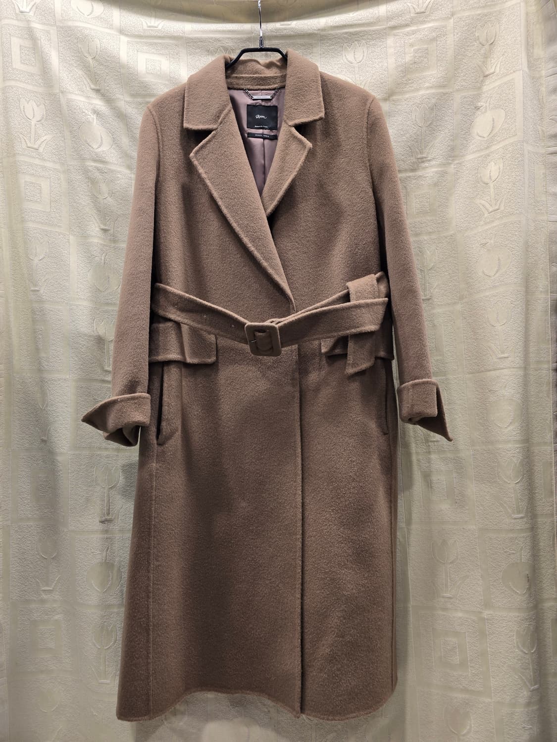 거의새거) 로엠 Roem 핸드메이드 울 100% 롱 코트 베이지 66 상품이미지1