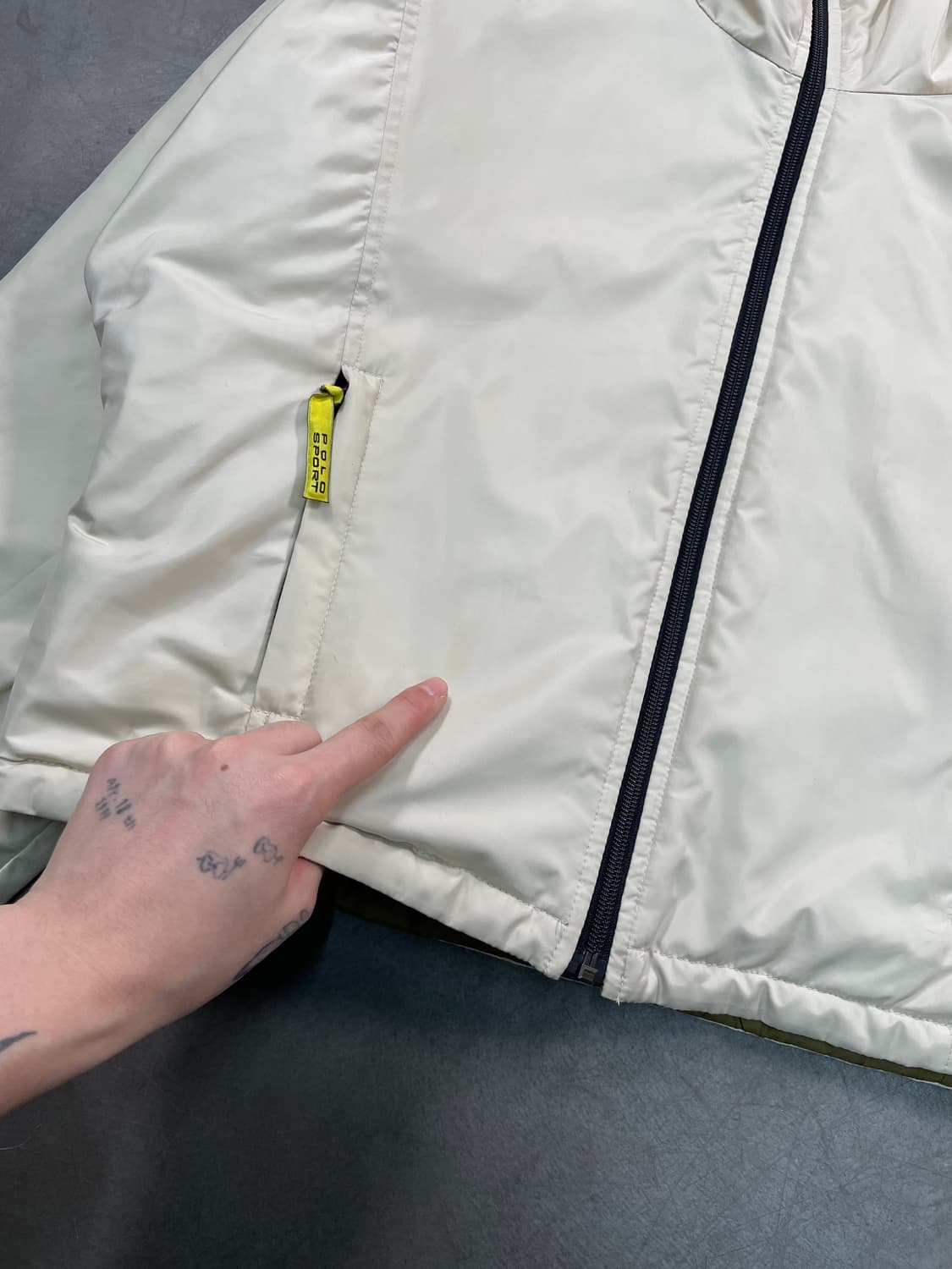 폴로 스포츠 리버시블 퀼팅 후디드 자켓 상품이미지5