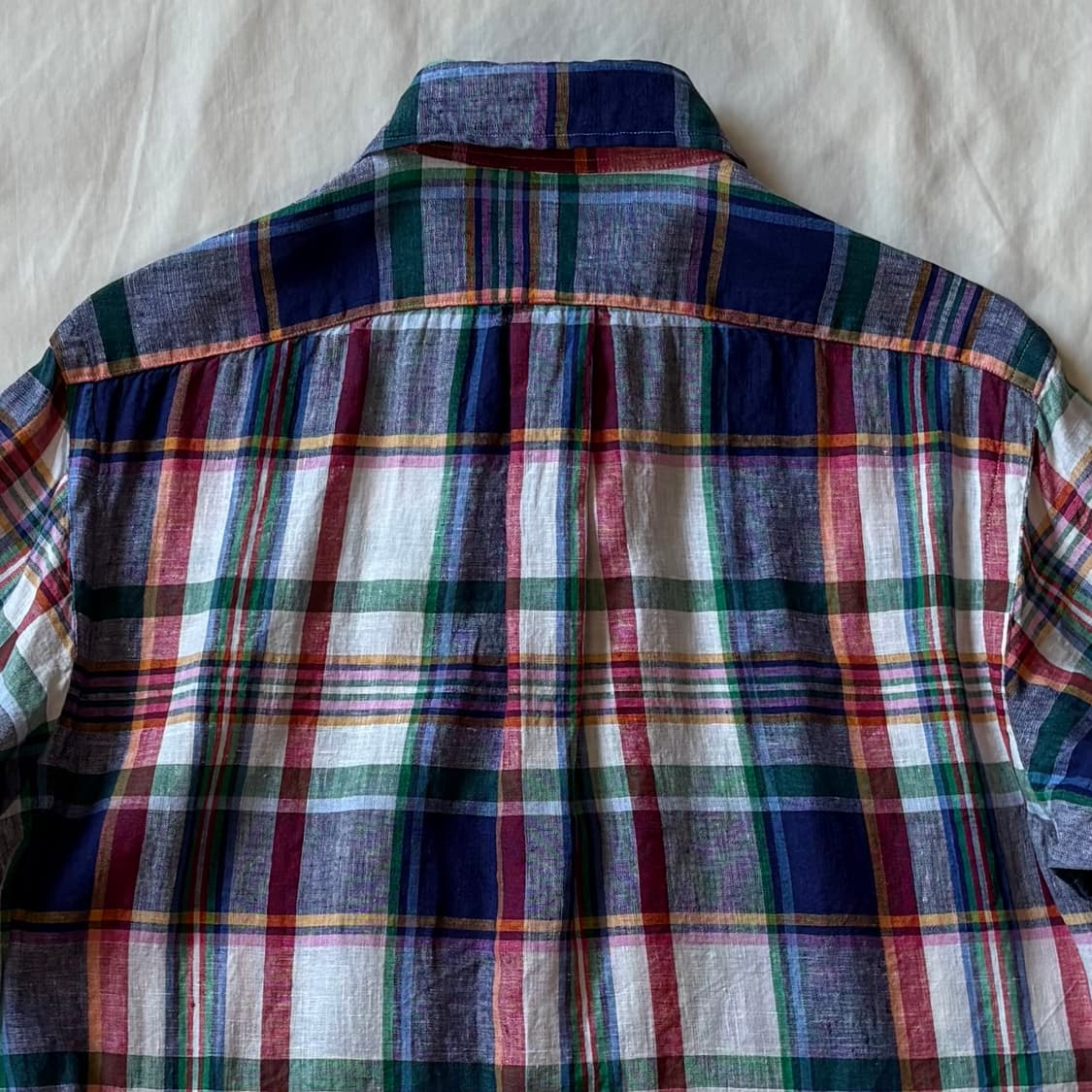 [S/95-97] 폴로 랄프로렌 Linen 체크 클래식 핏 셔츠 상품이미지8