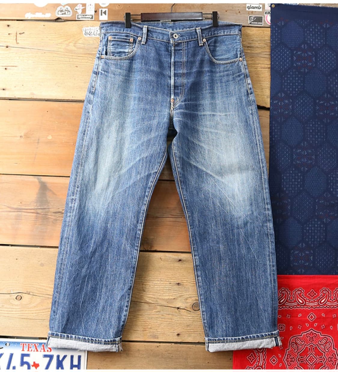일본판 90S LEVIS LVC 리바이스 702XX 빅 E 셀비지 데님
 상품이미지3
