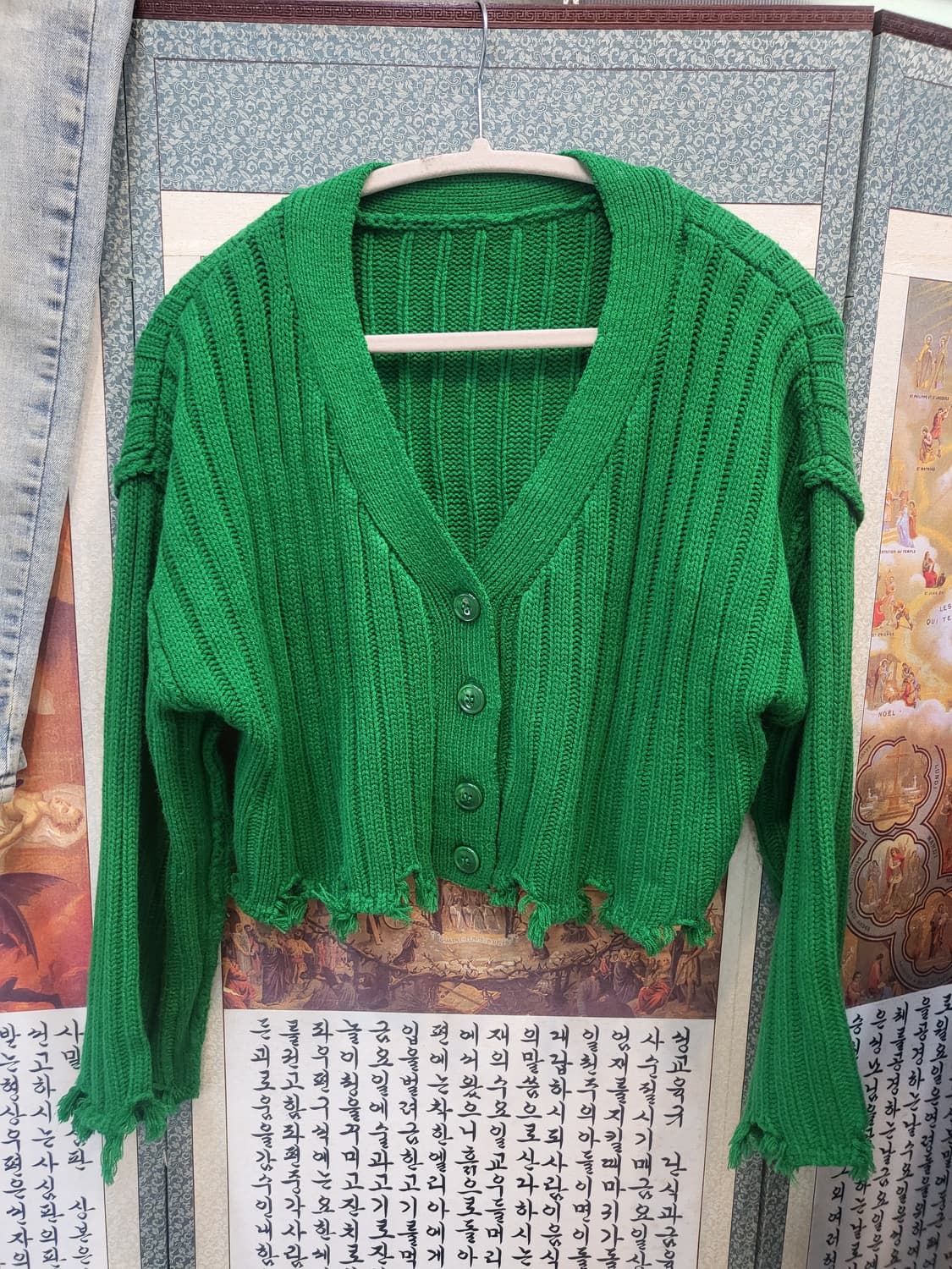 일본빈티지 크롭가디건 상품이미지1