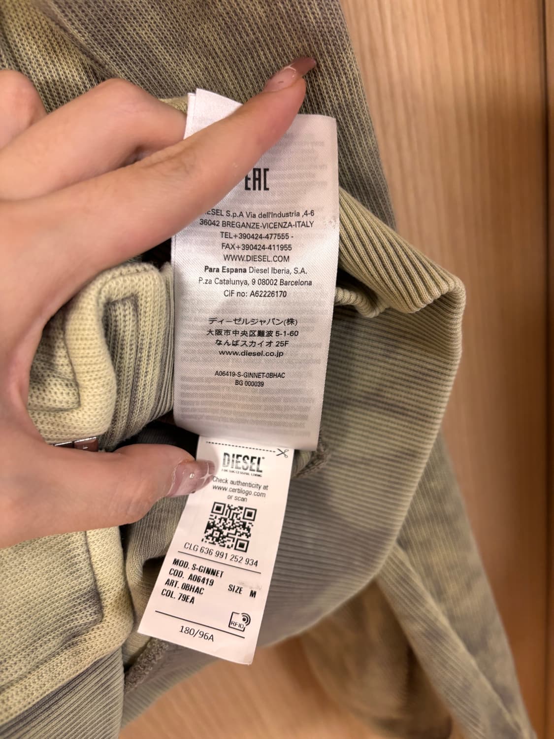 디젤 워싱 카고 포켓 자켓 카키 상품이미지6