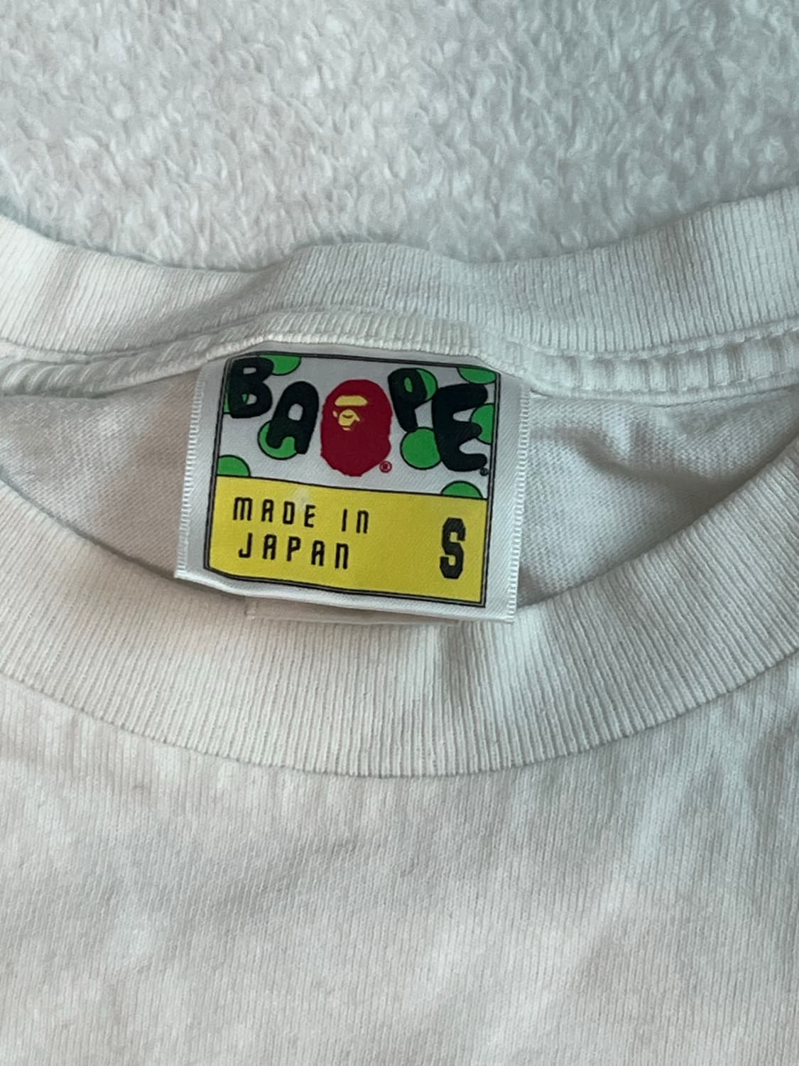 베이프 사파리 베이비마일로 반팔 티셔츠 화이트 상품이미지2