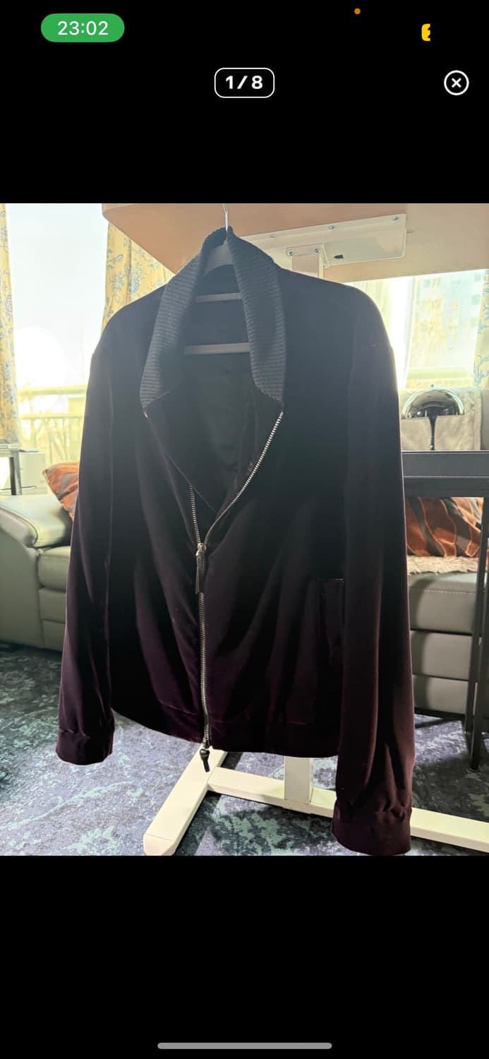 조르지오 아르마니 퍼플 벨벳 자켓 상품이미지1