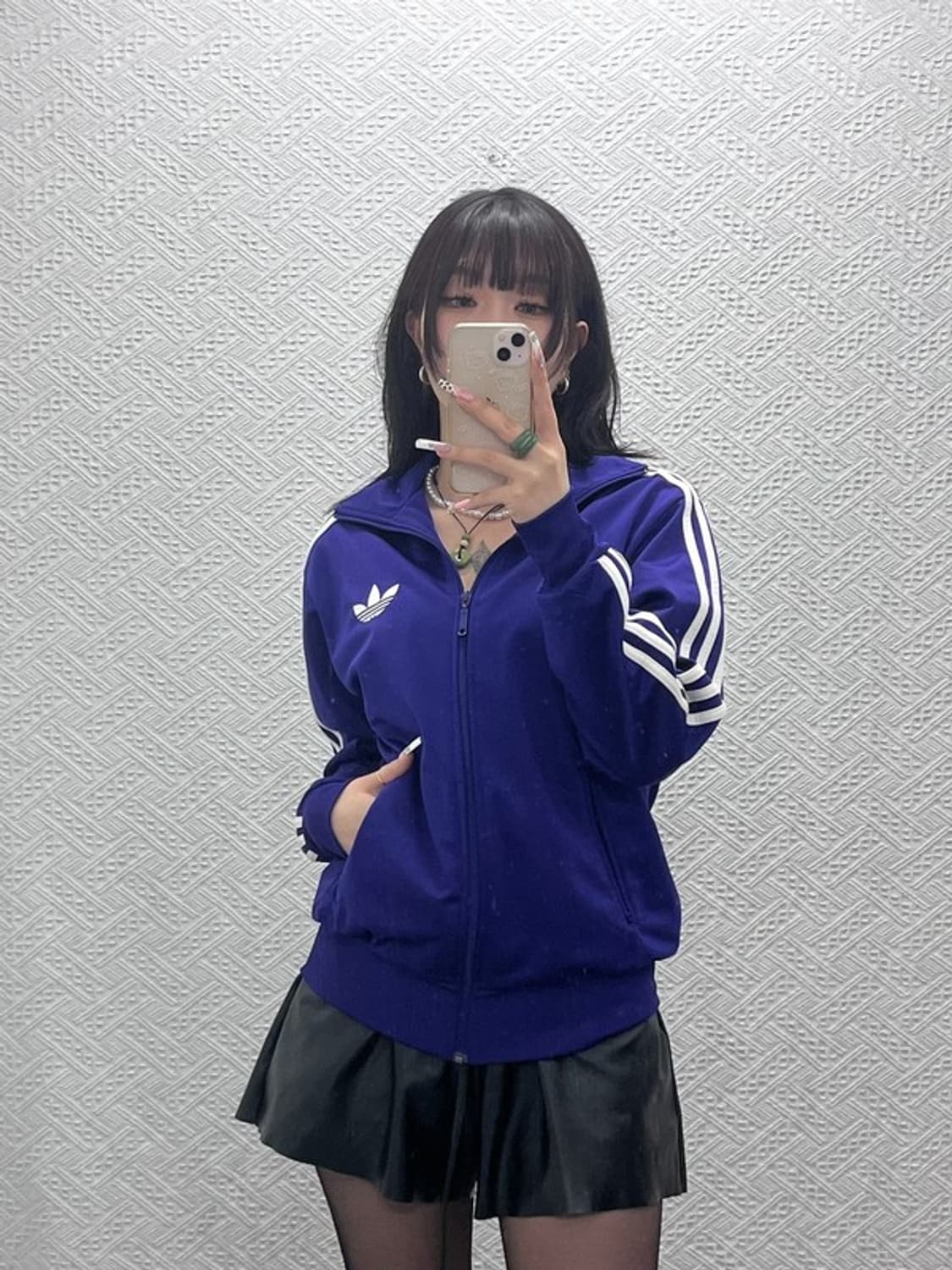 아디다스 파이어버드 딥퍼플 포도맛 져지 집업 90 C11094 상품이미지2